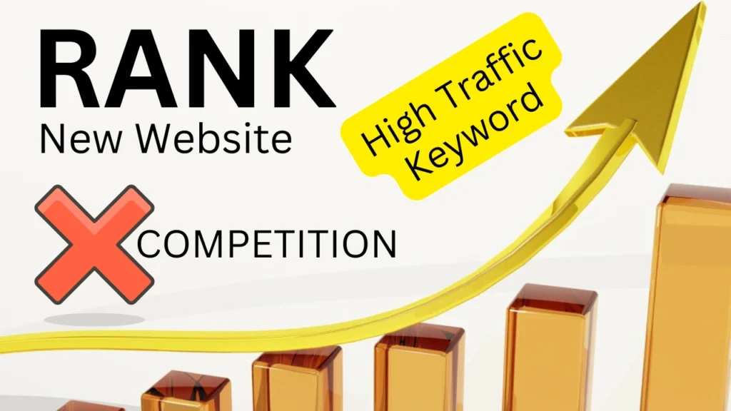 How to Rank New Site for high-traffic keywords with no competition?